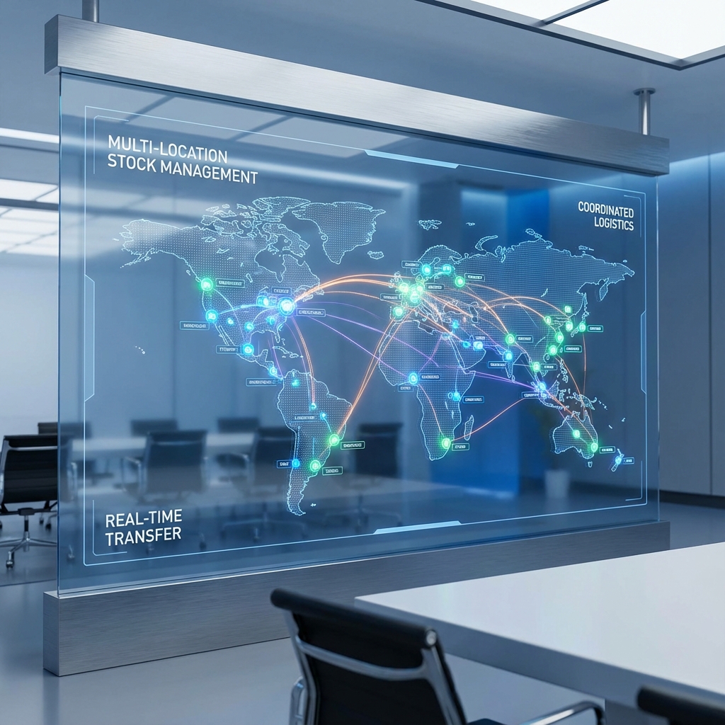 Multi-Location Stock Management Map